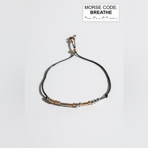 Morse Code - Breathe Bracelet - Picture 1 of 7